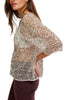 free people dazzling tee with a sequined net fabrication.