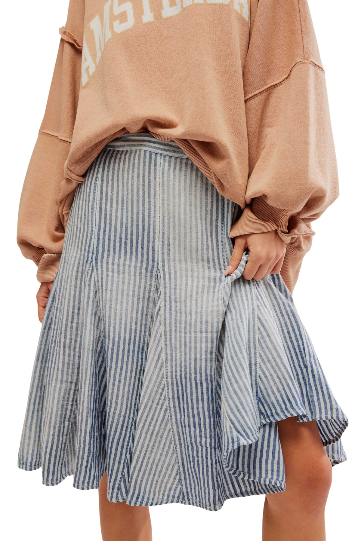 Summer Stripe Candace Midi Skirt // Free People *XS-XL