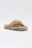 free people soft faux fur slippers in mink