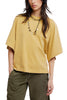 roomy dolman style t-shirt in washed mustard yellow from free people