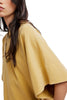 roomy dolman style t-shirt in washed mustard yellow from free people