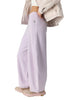 free people barrel leg pull on pants in pale lilac
