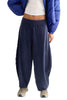 free people hot shot easy pants in washed navy blue