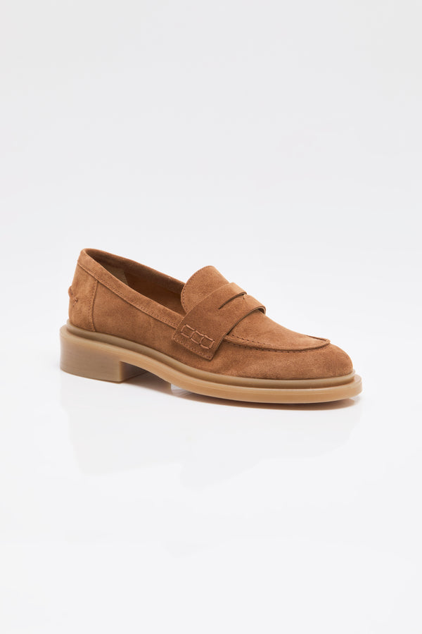 lana loafer in tan suede from free people 