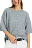 free people staple sweater tee in classic heather grey. 