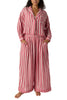 free people wide leg pajama pants in berry pink and white stripes. 
