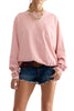 free people long sleeve top in peachy pink