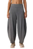 free people washed black sweatpants with a wide, ballooned leg