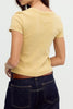 free people essential tee in warm mustard yellow. 