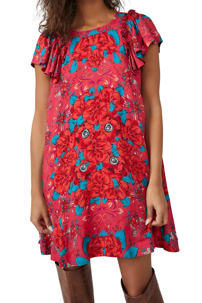 free people yara mini dress Free People Yara Printed Mini Dress