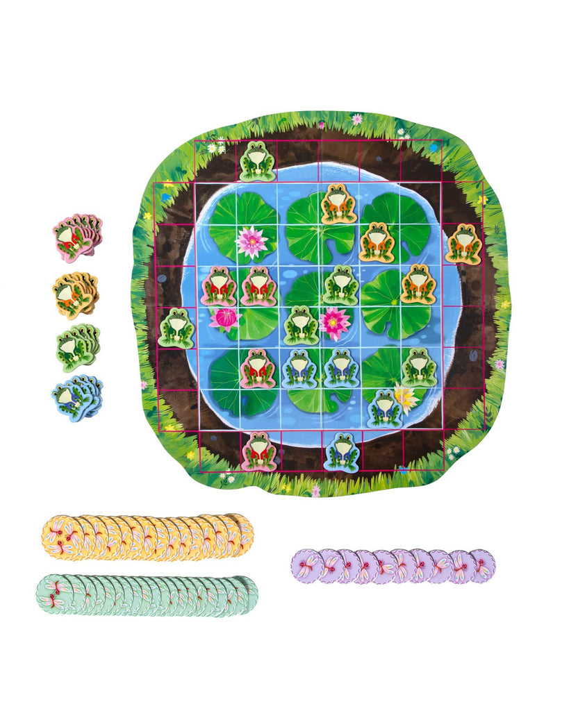 frog hopkins game, a game of strategic hopping