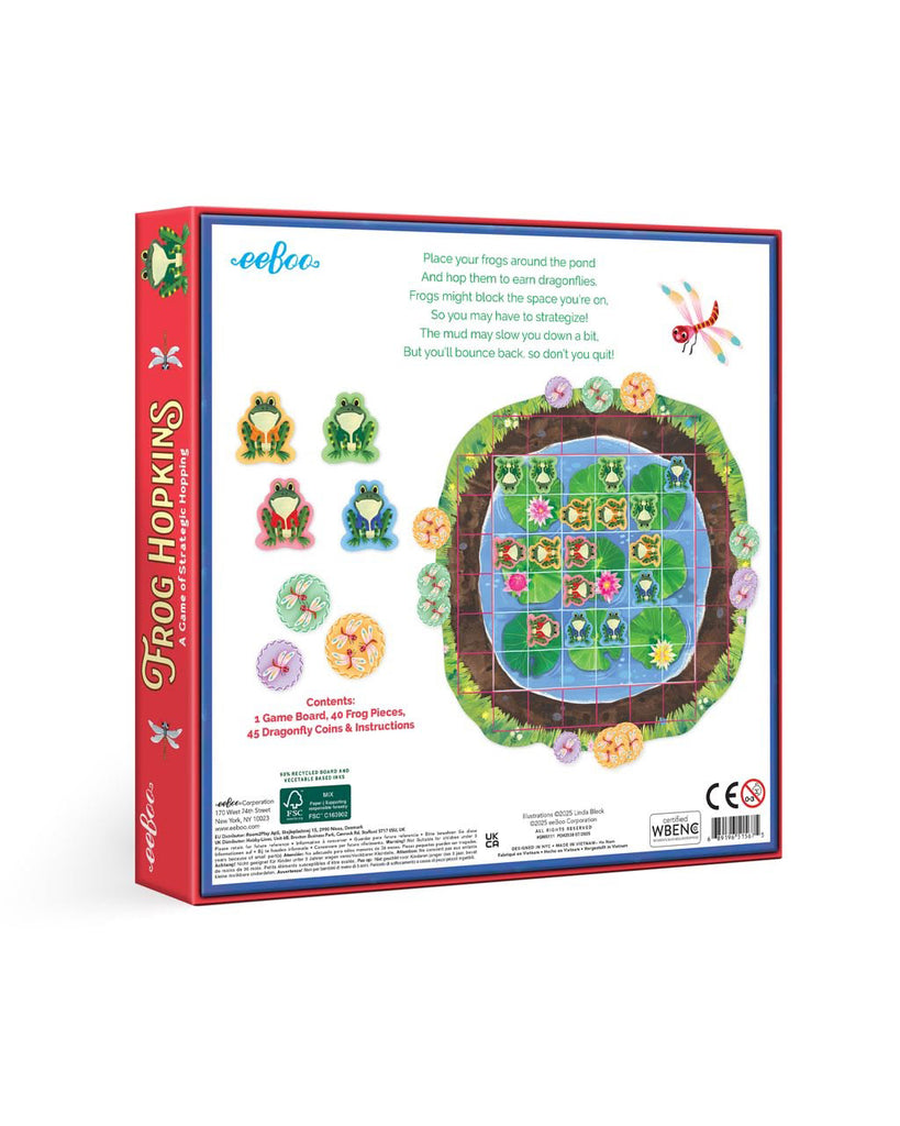 frog hopkins game, a game of strategic hopping