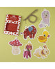 printed gift tag set, plushies by nathalie lete