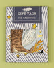 printed gift tag set, sleeping woodland by fee greening