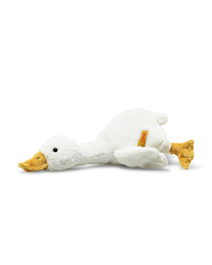 white plush goose toy 
