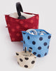 go pouch set from baggu in 3 colorful polka dot patterns