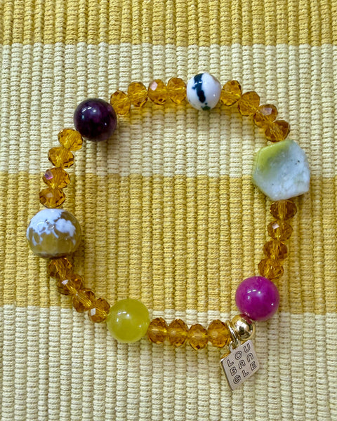 Gold Rush Mixed Gem Stacker bracelet