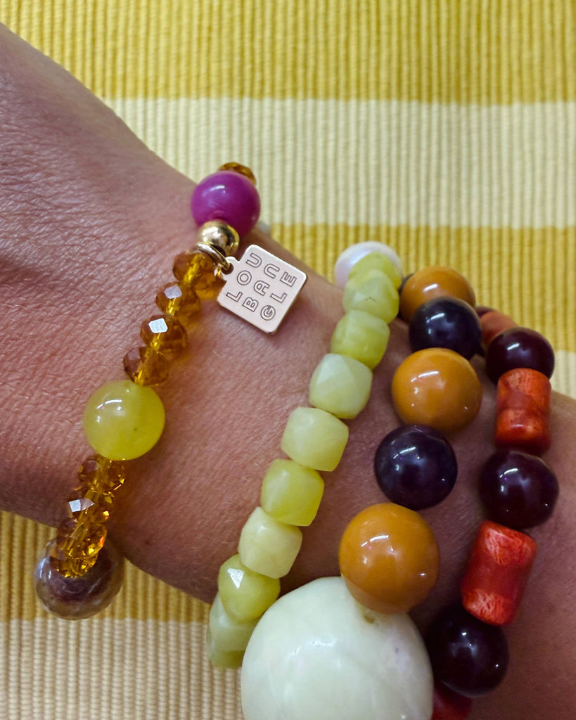 Gold Rush Mixed Gem Stacker bracelet