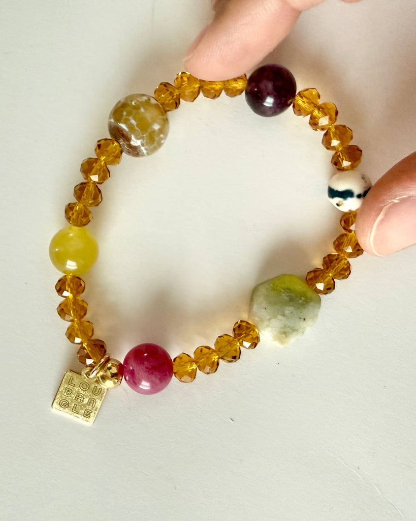 Gold Rush Mixed Gem Stacker bracelet