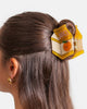 whimsical hair claw orange juice 