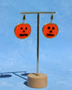 resin jack-o-lantern earrings