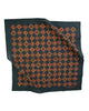 printed bandana with a colorful geometric design 