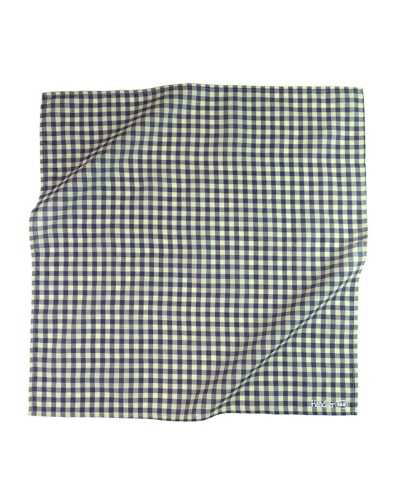 printed bandana with a colorful plaid design 