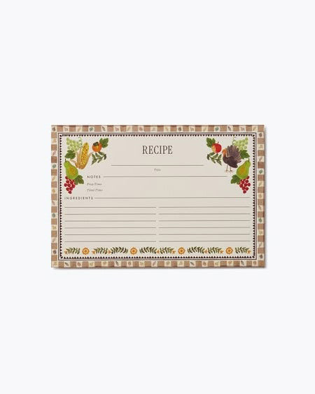 Harvest Recipe Cards Pack from rifle paper co