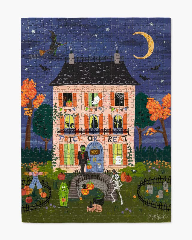Haunted House Jigsaw Puzzle from rifle paper co