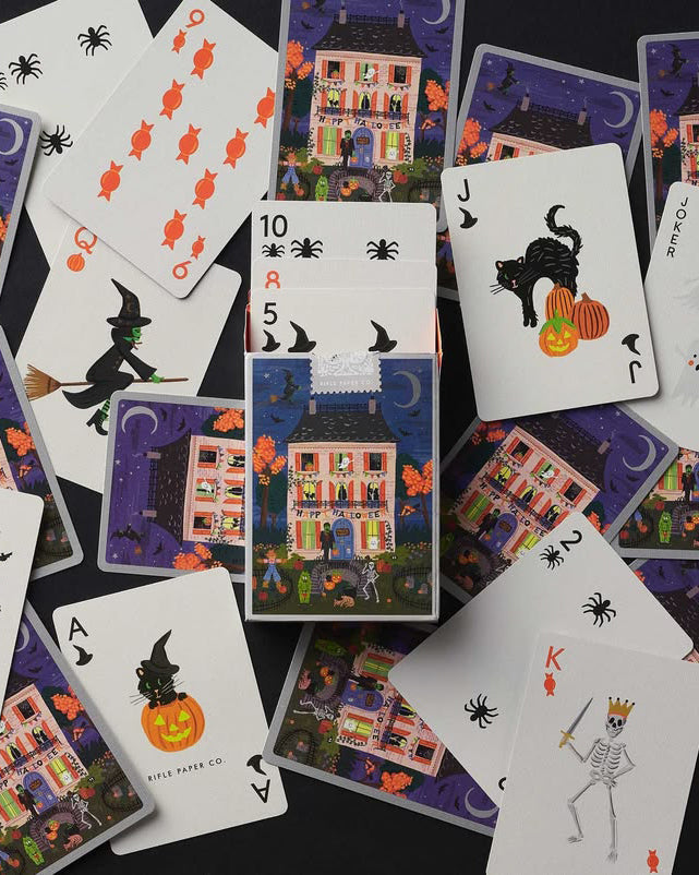 Haunted House Playing Cards from rifle paper co