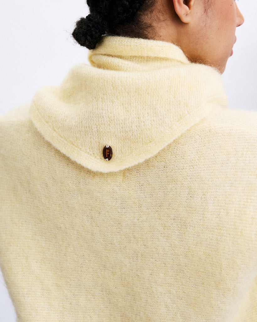 hiji scarf in butter yellow