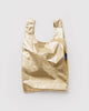 metallic baby baggu in gold