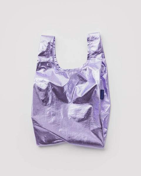 metallic baby baggu in lavender