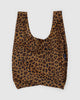 holiday standard baggu reusable bag in leopard