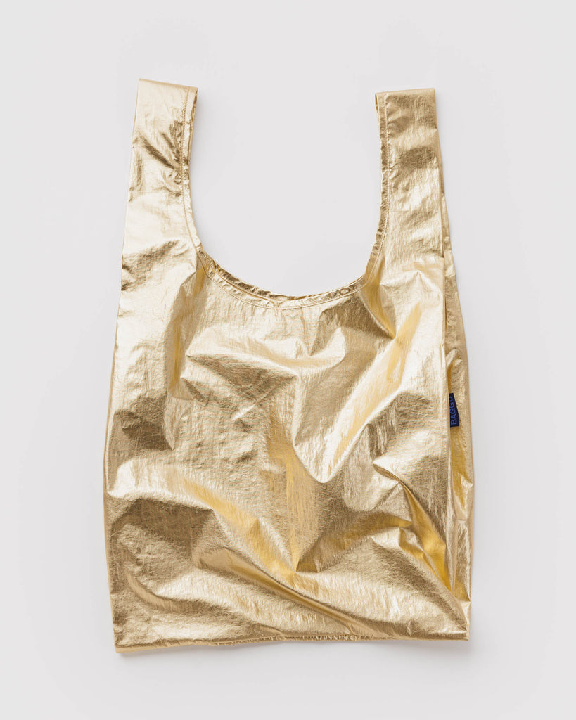 metallic standard baggu in gold