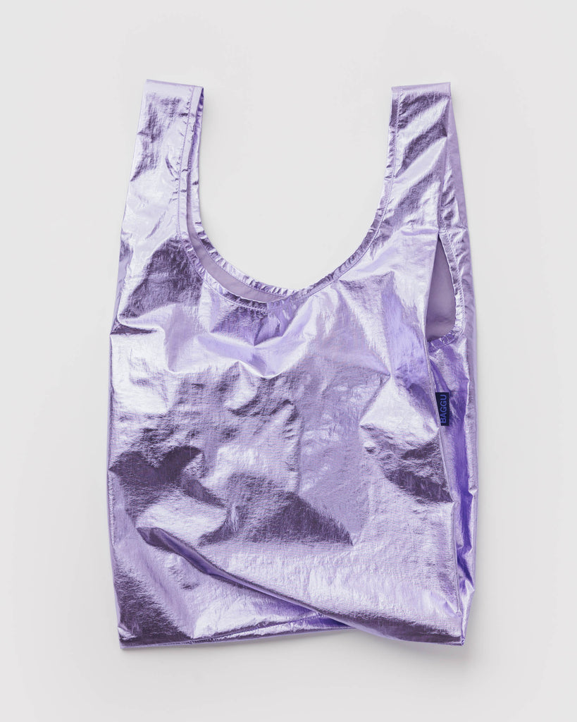 metallic standard baggu in lavender