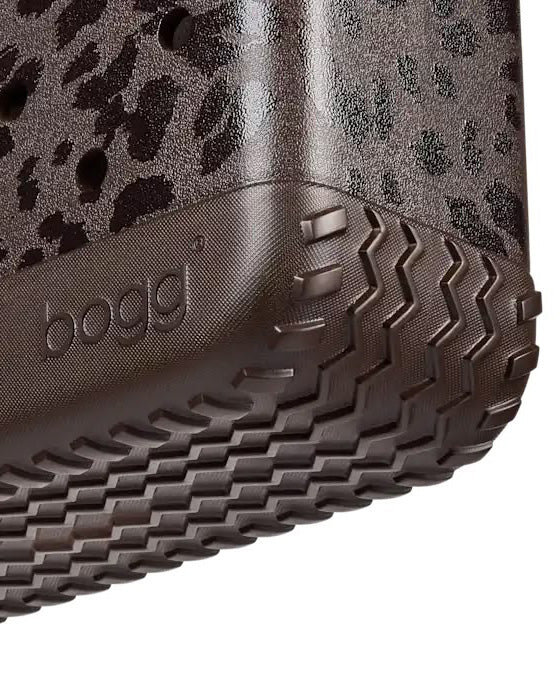 hot cocoa leopard print bogg bag, bitty