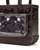 hot cocoa leopard print bogg bag, bitty