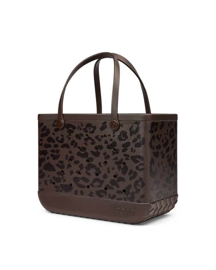 hot cocoa leopard print bogg bag, original 