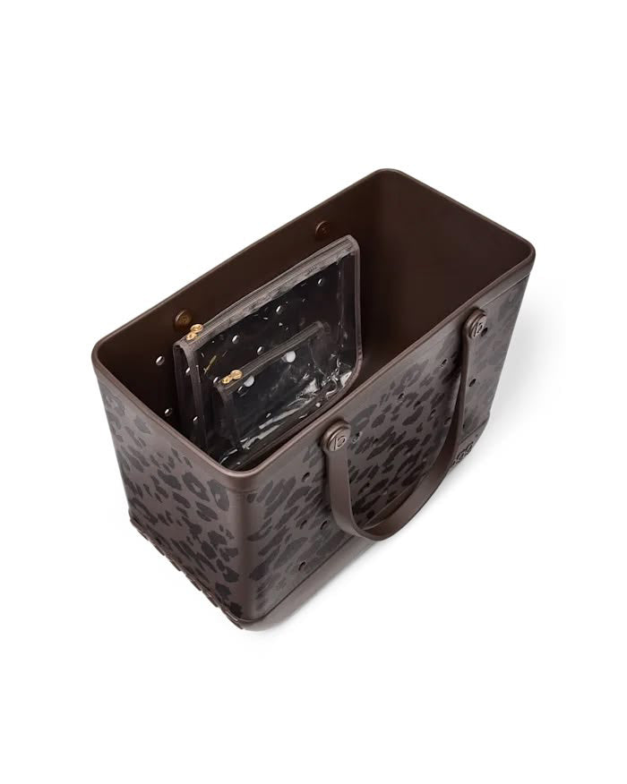 hot cocoa leopard print bogg bag, original 