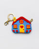 House Bag Charm with zipper and keyring 