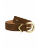 camel leather belt from frnch