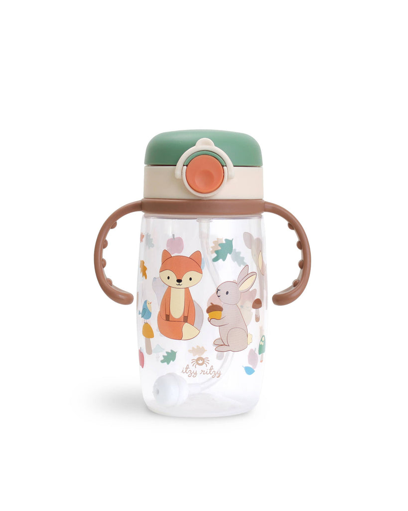 straw cup with snap close lid and a western design