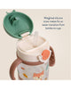 straw cup with snap close lid and a western design