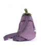 plush eggplant hip pack from jellycat, amuseable eggplant bum bag