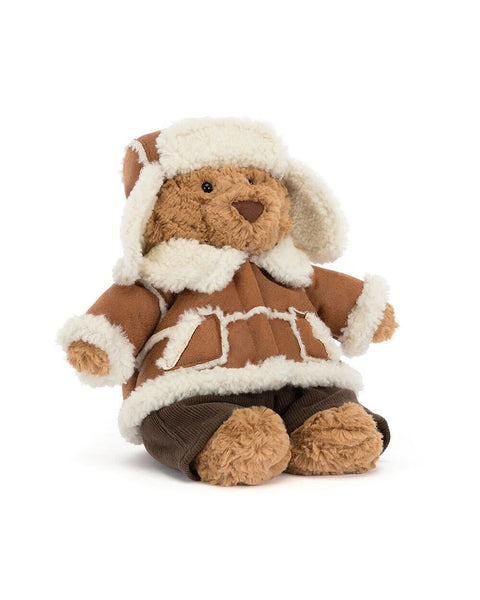 Bartholomew Bear 'Alpine' Outfit, plush teddy bear toy from jellycat