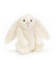 plush bunny in cream-colored fur