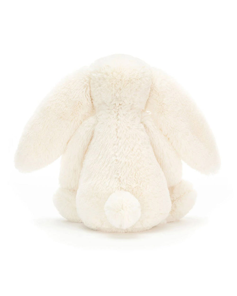 plush bunny in cream-colored fur