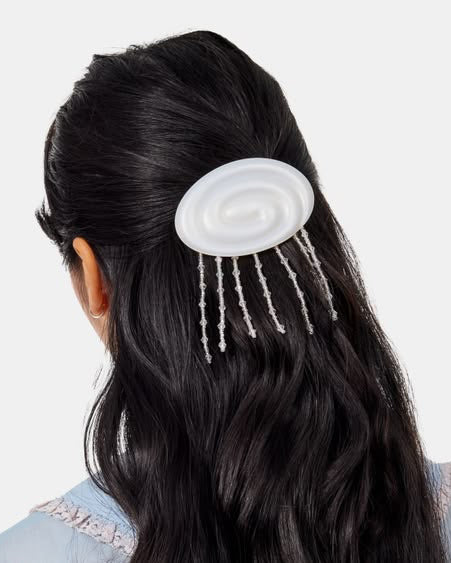 french barrette with a jellyfish design