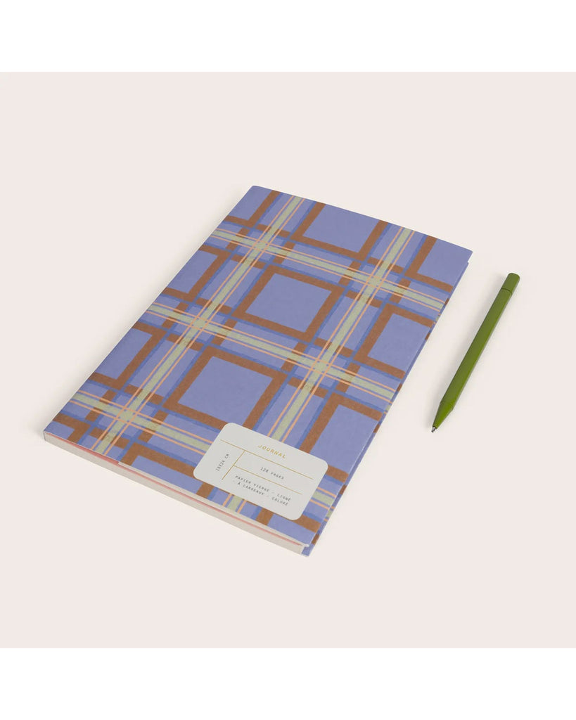 softcover journal, plaid